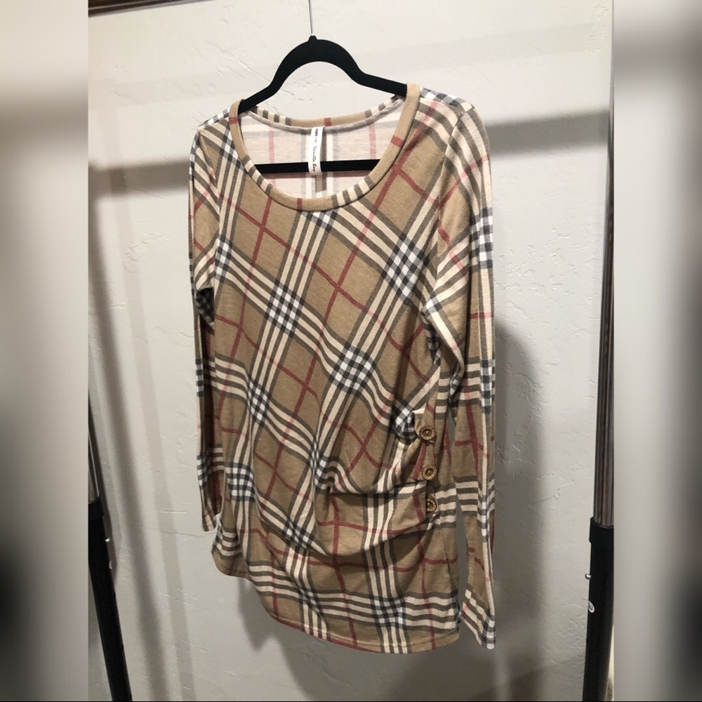 Plaid Tunic